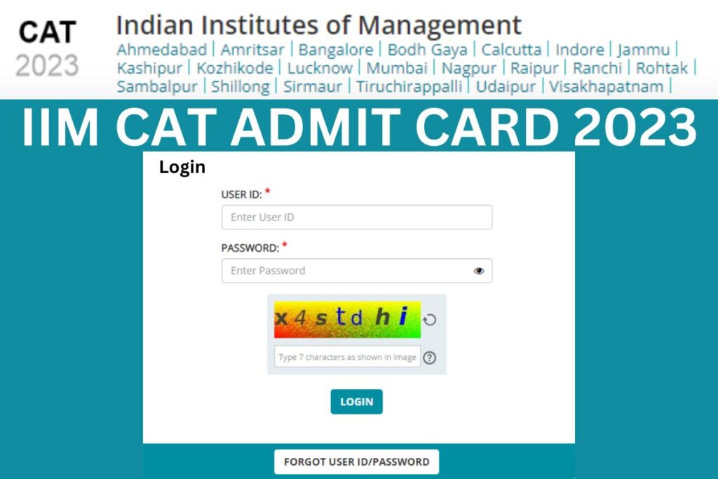 IIM CAT Admit Card 2023