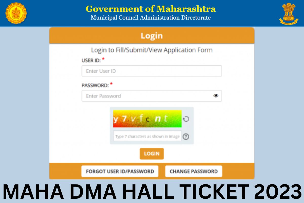 Maha DMA Hall Ticket 2023, Nagar Parishad Group C Admit Card Download