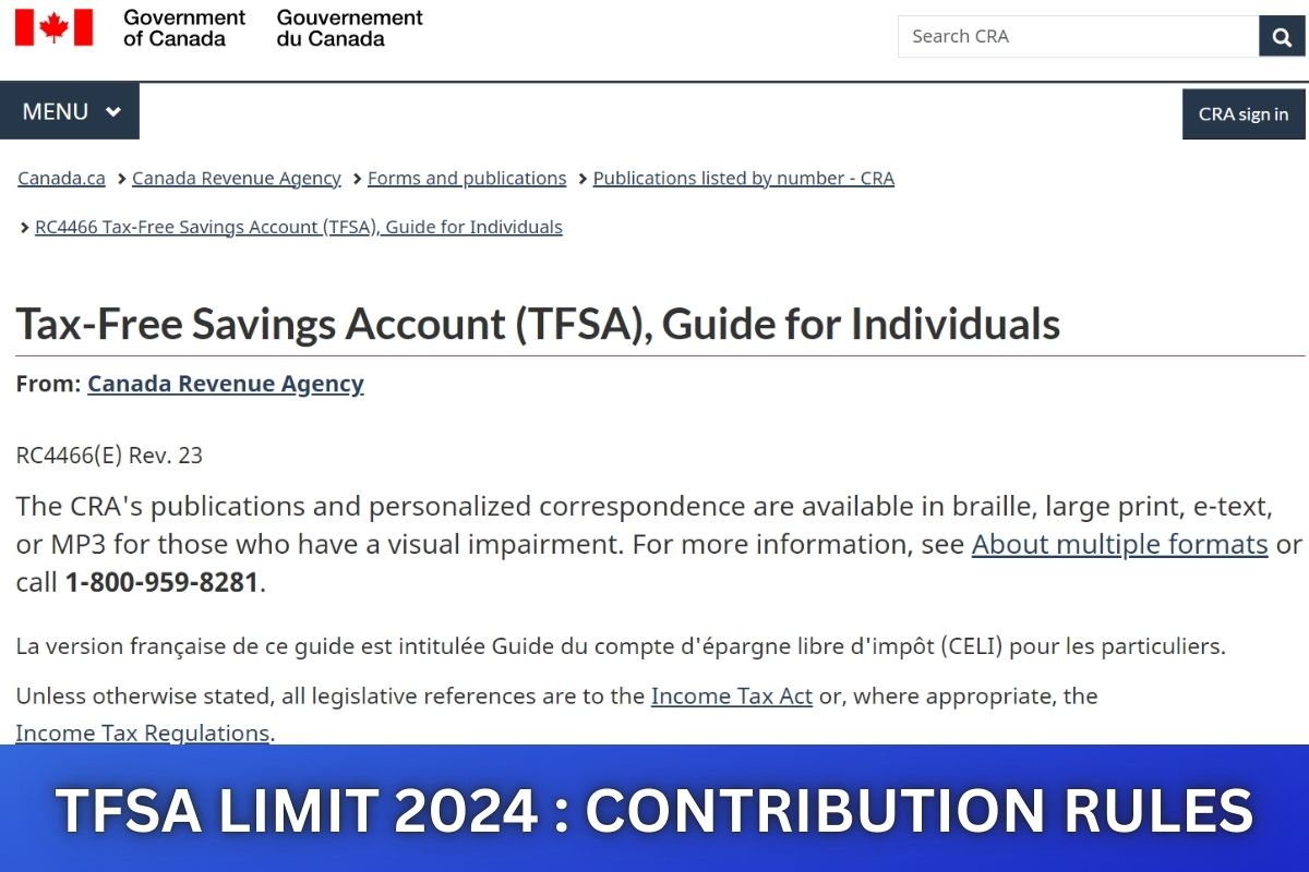 TFSA Limit 2024 Tax Free Saving Account Rules, Due Date