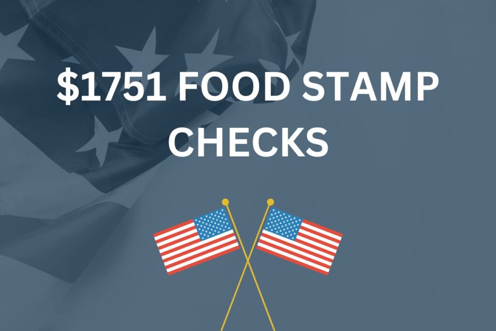$1751 Food Stamp Checks