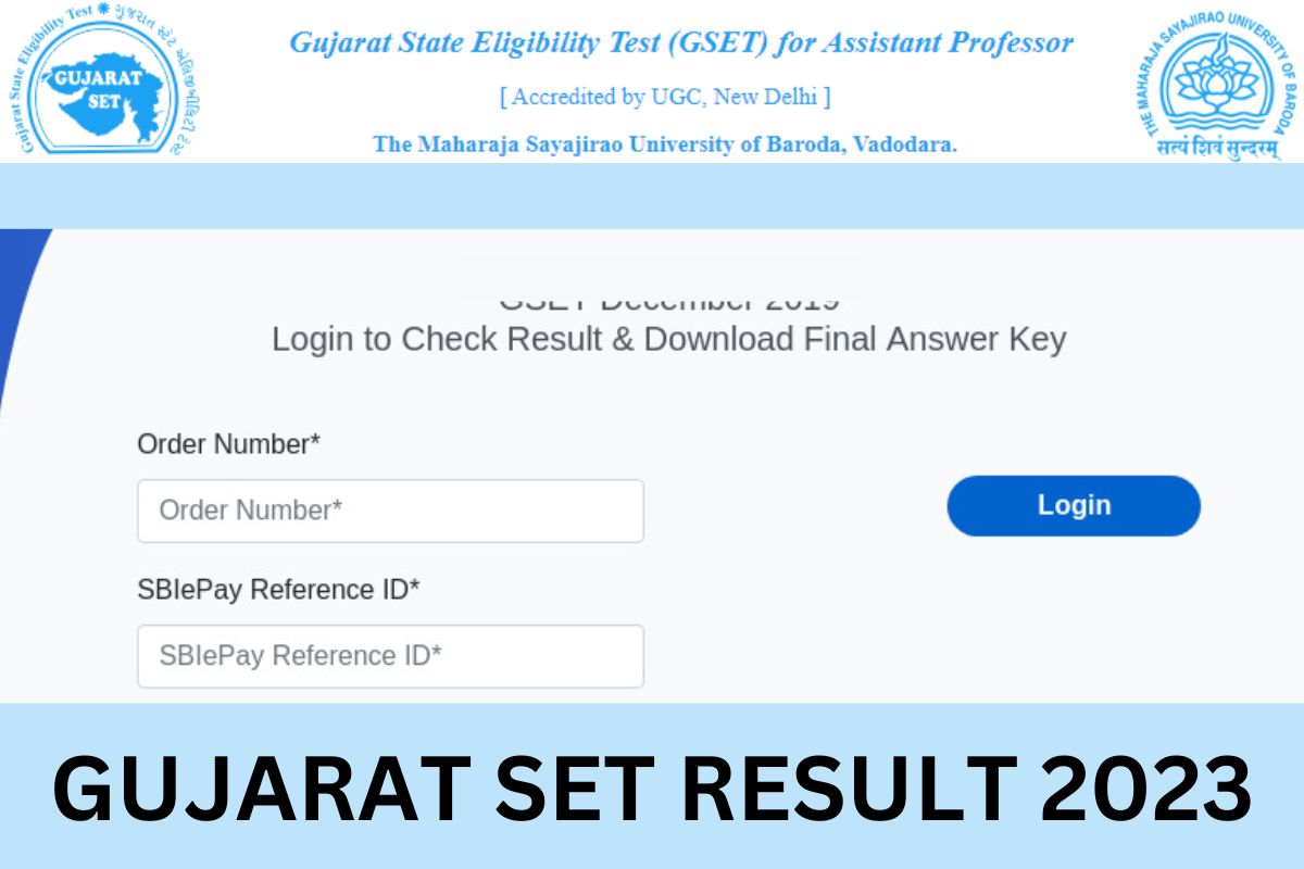 Gujarat SET Result 2024 Date Answer Key, GSET Cut Off Marks