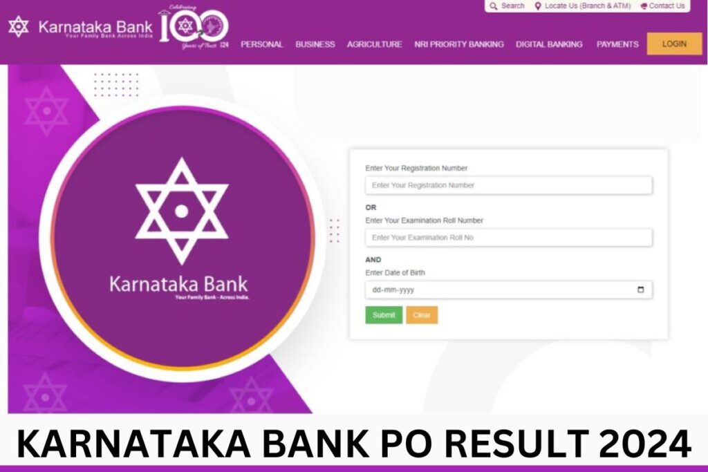 Karnataka Bank PO Result 2024