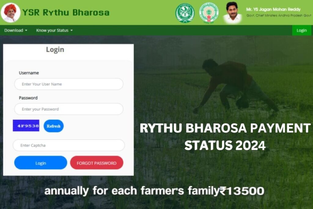Rythu Bharosa Payment Status 2024