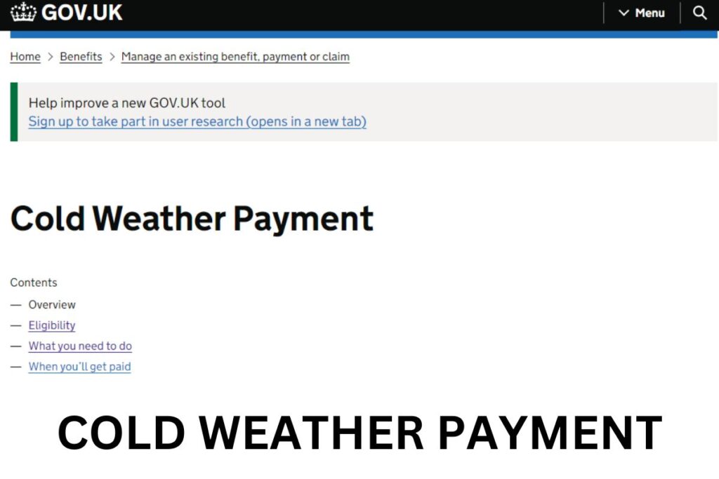 Cold Weather Payment 2023, Eligibility, How to Claim?