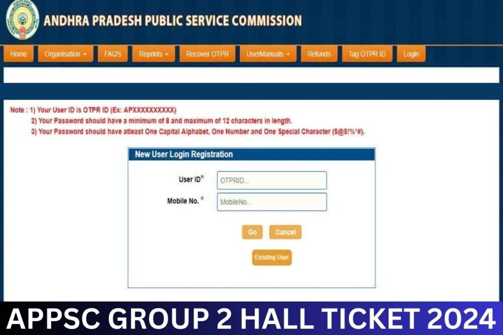 APPSC Group 2 Hall Ticket 2024, psc.ap.gov.in Admit Card Link