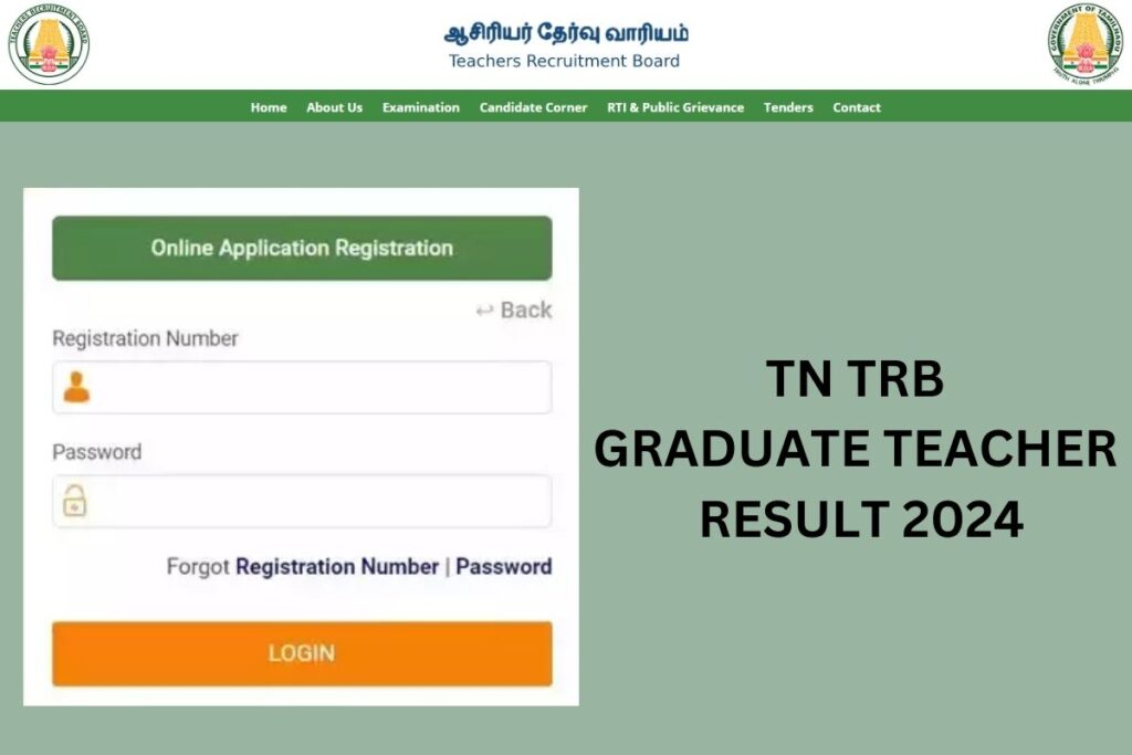 TN TRB Graduate Teacher Result 2024